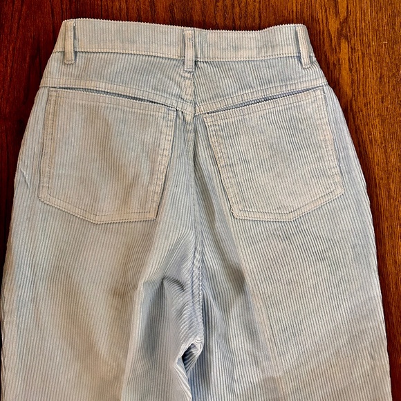 Vintage & Rare Coca-Cola Baby Blue Corduroy Womens Pants, Sz 2 - Picture 5 of 9